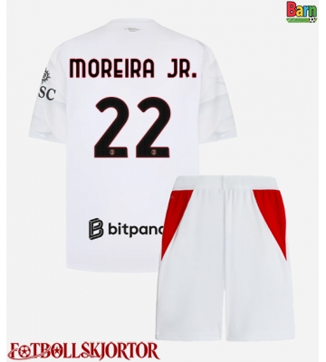 AC Milan Diego Moreira #22 Borta Kläder Barn 2026-27 Kortärmad (+ Korta byxor)